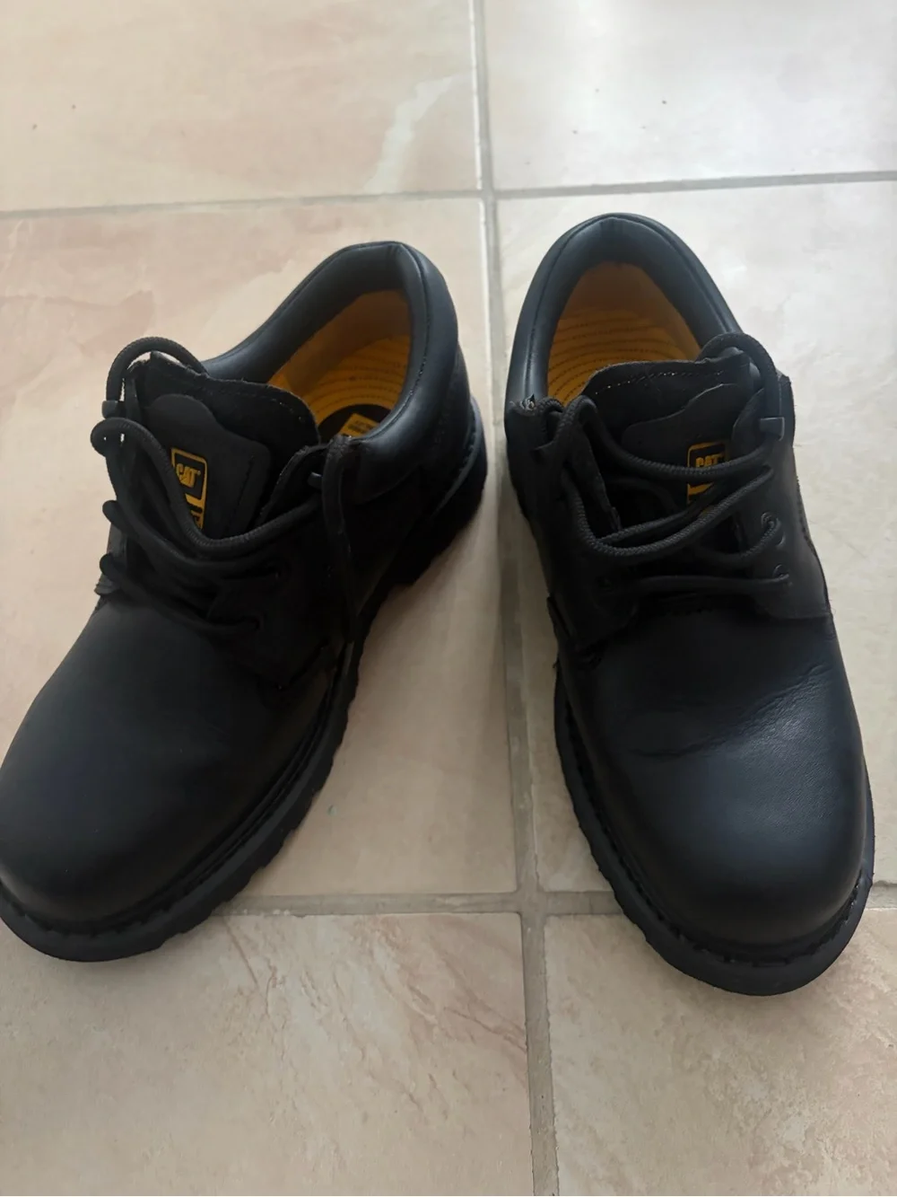 Ecco Black Leather Work Oxford Shoes for Men